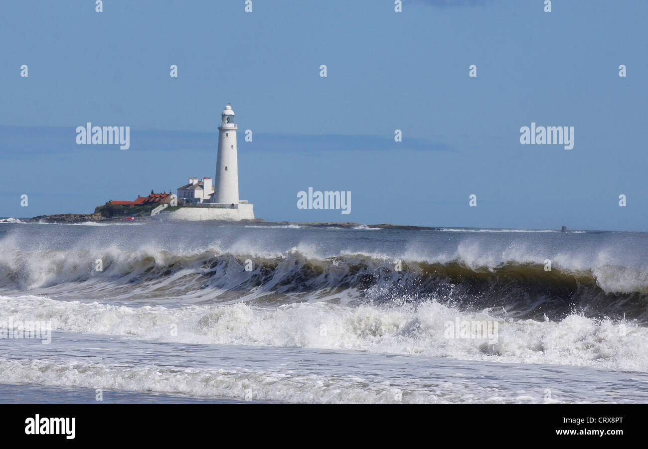St. Marys lighthouse, Whitley Bay Stock Photo Alamy
