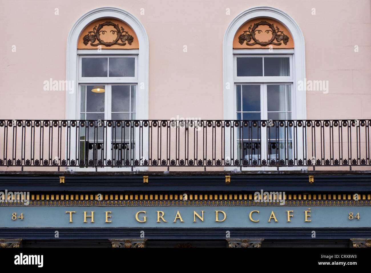 Frontage of The Grand Cafe, Oxford. Stock Photo