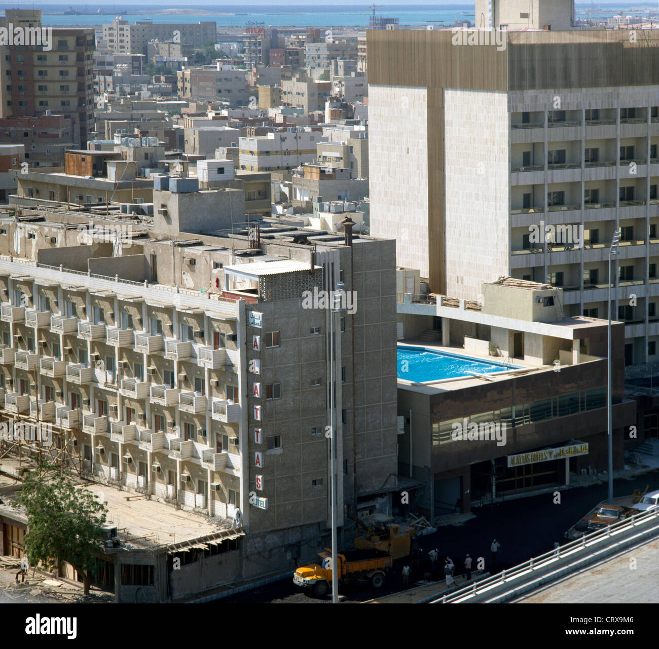 Jeddah Saudi Arabia Alattas Hotel Swimming Pool Stock Photo