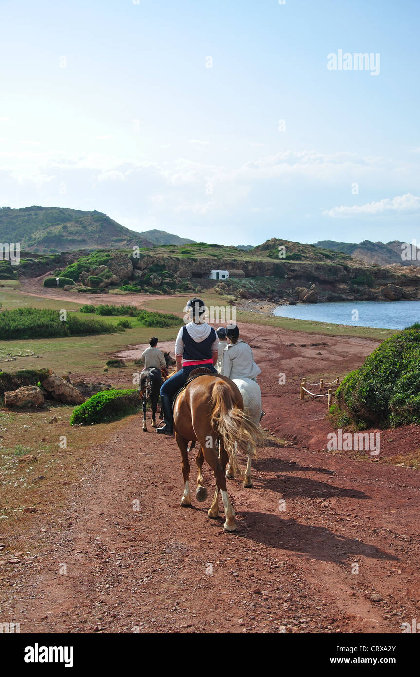 Horse riding trek to Cala Pregonda, Es Mercadal, Menorca, Balearic