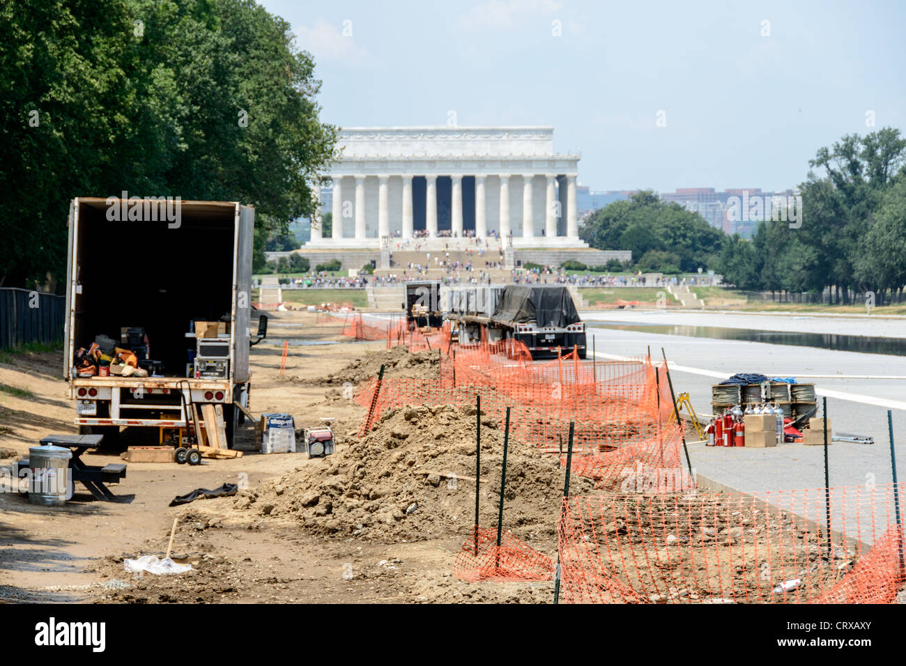 Lincoln monument construction hi-res stock photography and images - Alamy