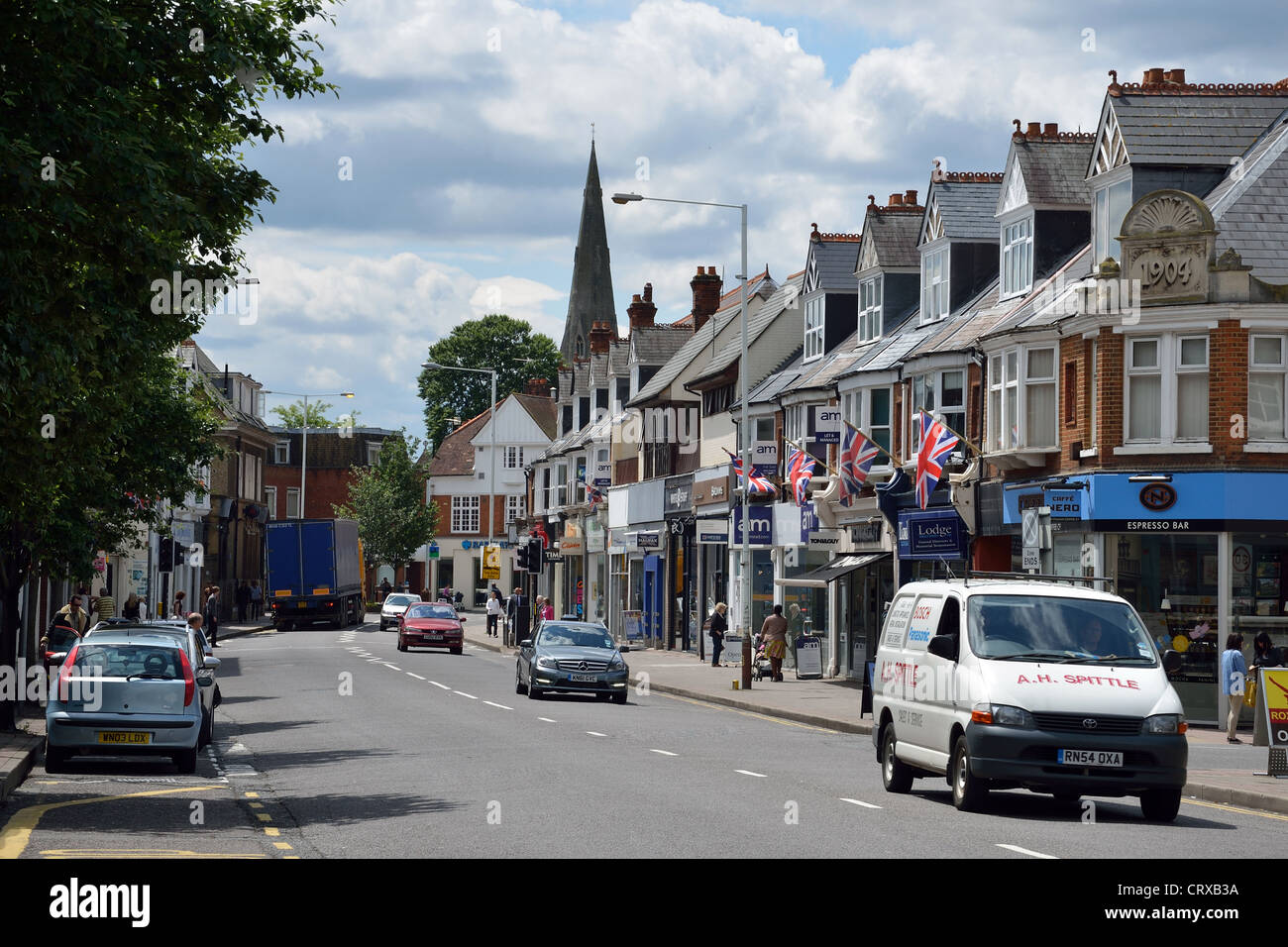 High Street, Weybridge, Surrey, England, United Kingdom Stock Photo Alamy