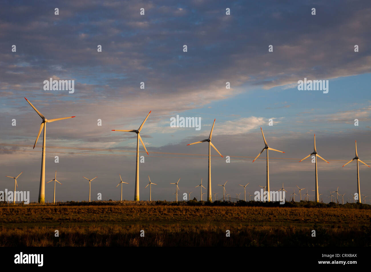 Osorio wind farm Parque Eolico de Osorio a wind farm in South Brazil, located near the city of Osorio, Rio Grande do Sul State Stock Photo