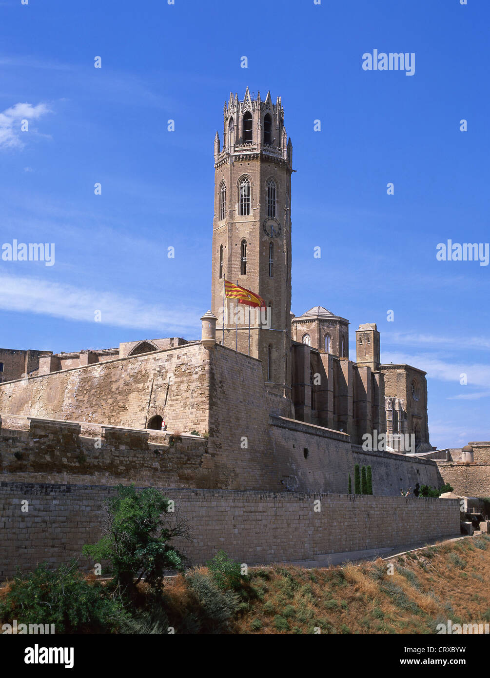 La Seu Vella Cathedral, Lleida, Lleida Province, Catalonia, Spain Stock Photo
