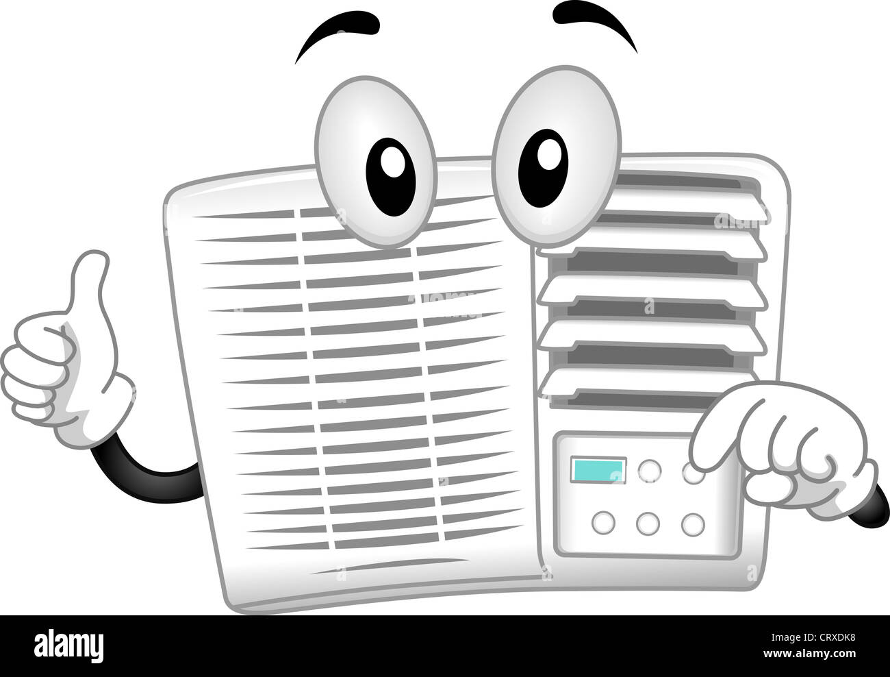Mascot Illustration Featuring an Airconditioner Stock Photo Alamy