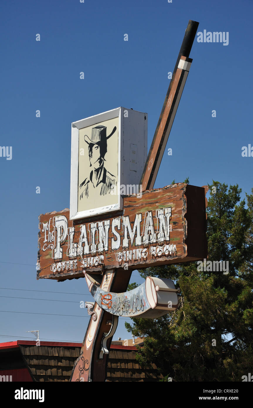 The Plainsman Restaurant in Holbrook, Arizona a town along the