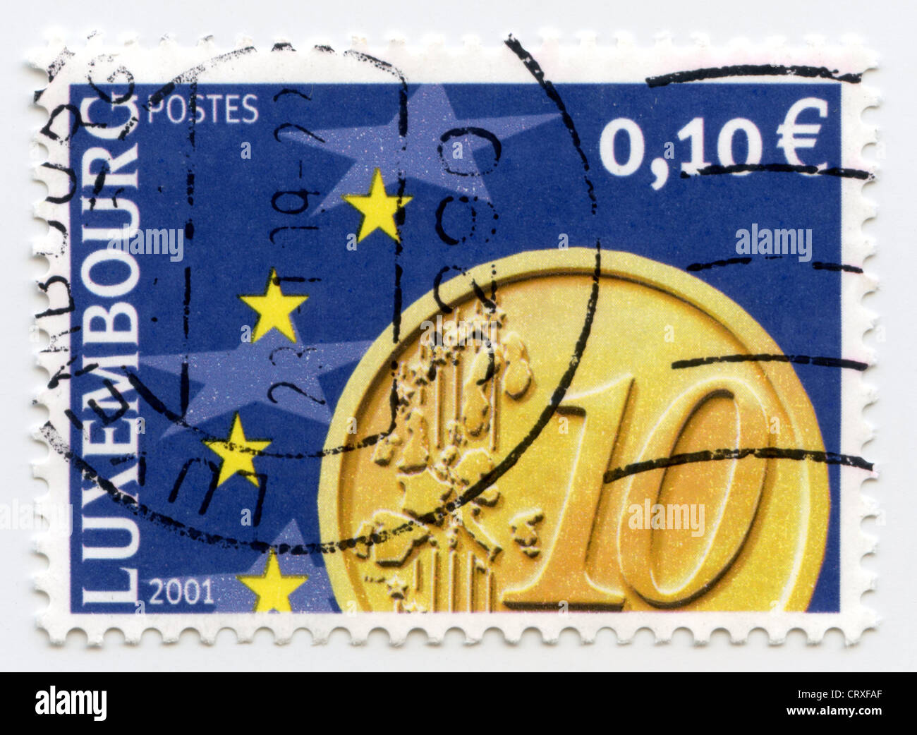 Luxembourg postage stamp Stock Photo Alamy