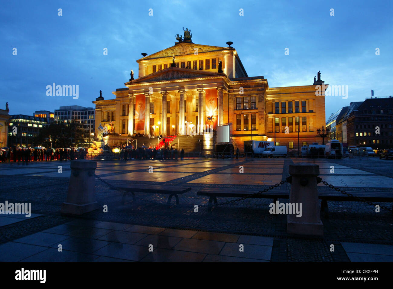 Gendarmenmarkt theater in the evening light Stock Photo