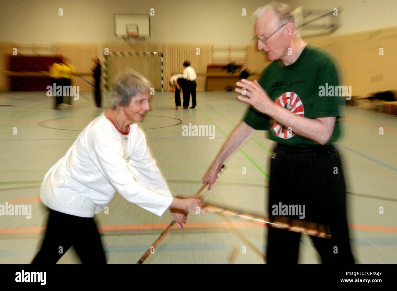 Stick fighting Thailand with participants practicing the ancient martial  art of Krabi Krabong stick fighting. Thailand S. E. Asia Stock Photo - Alamy