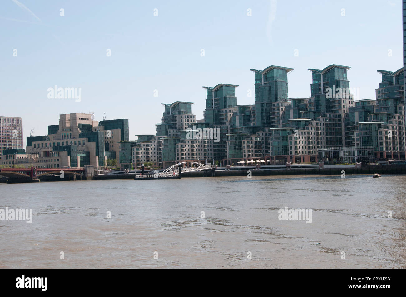 St luxury wharf tower apartments flats south hires stock