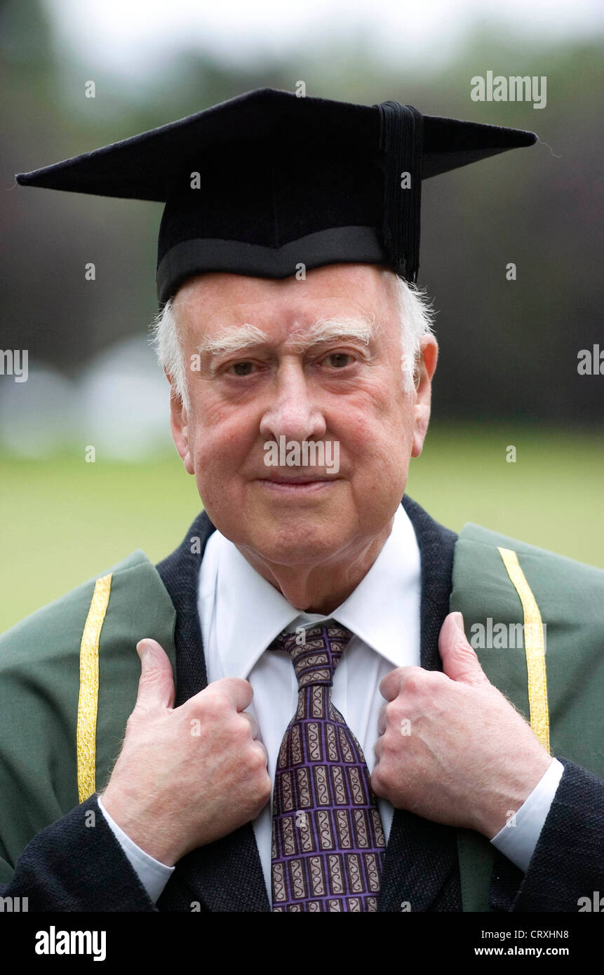 Professor Peter Higgs the British theoretical physicist Stock Photo Alamy