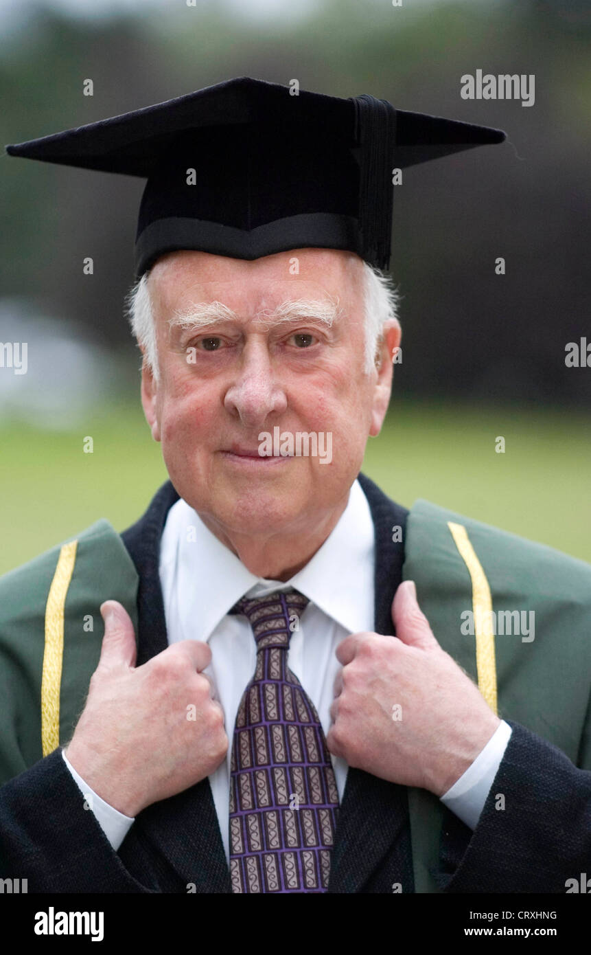 Professor Peter Higgs the British theoretical physicist Stock Photo Alamy