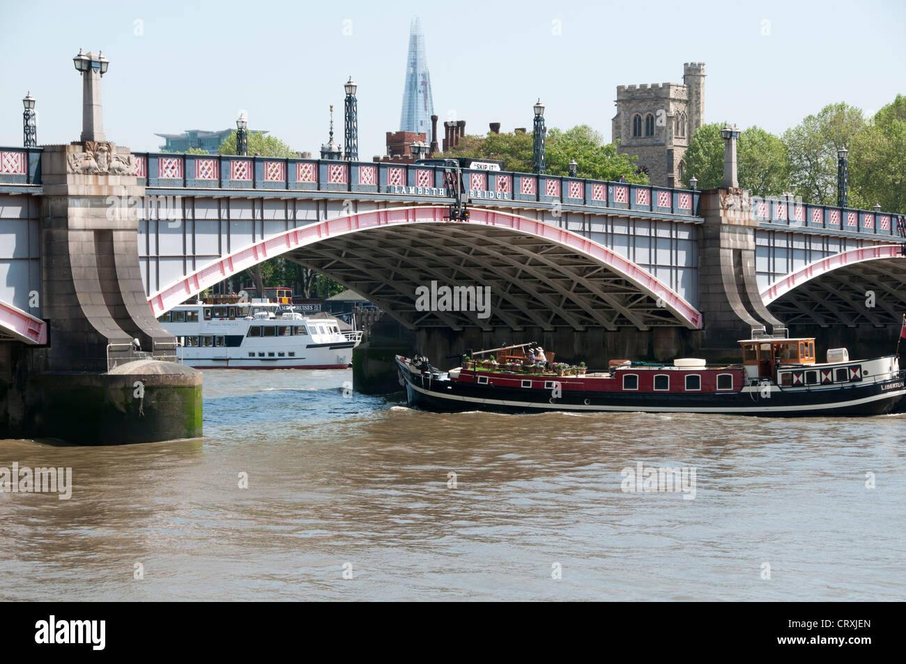 Lambeth Bridge,Newly painted for Queen's Jubilee Celebration,River