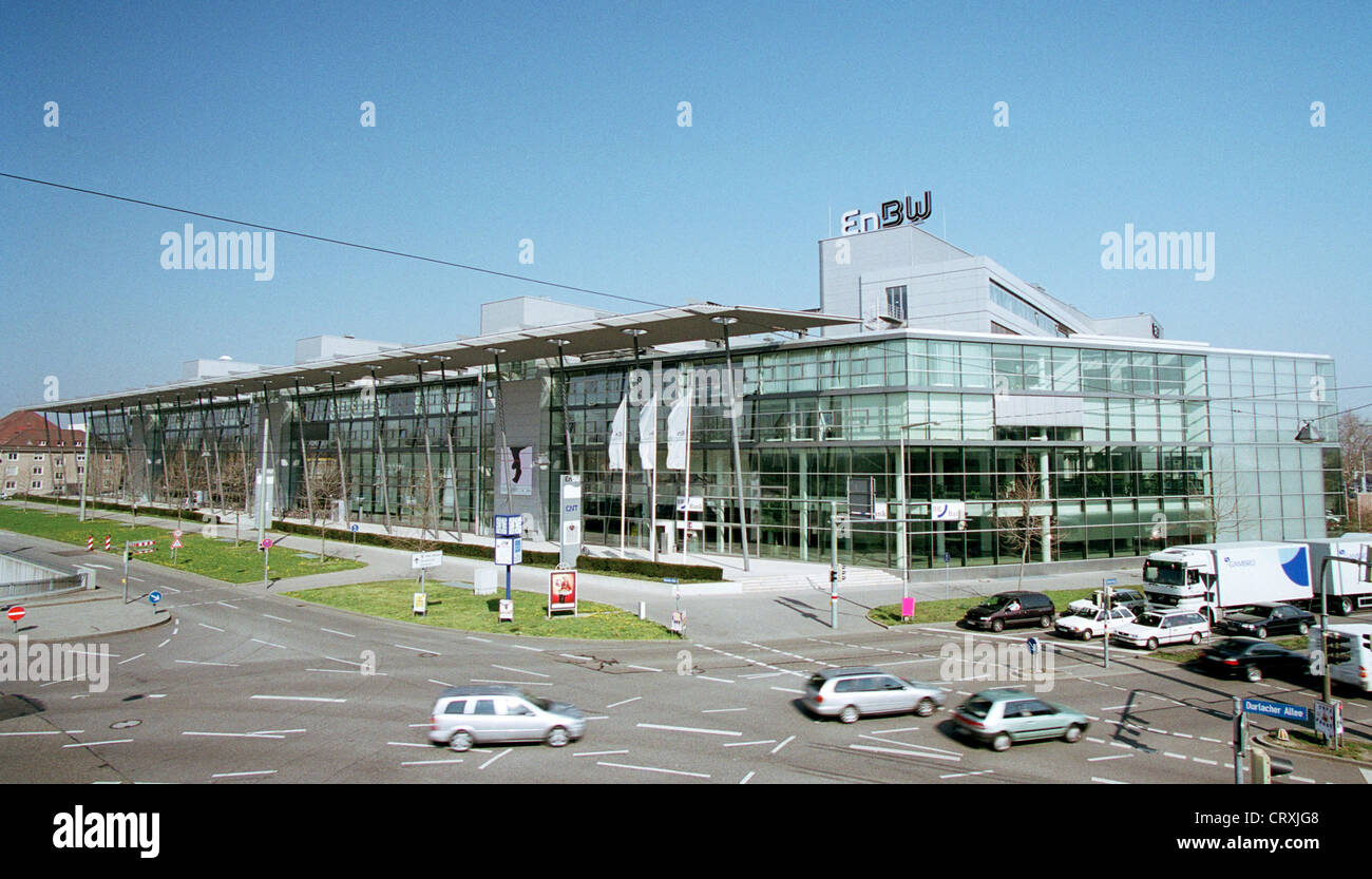 Headquarters of the energy company EnBW in Karlsruhe Stock Photo