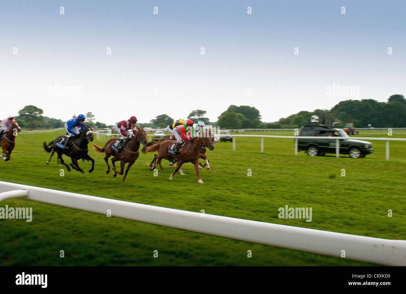 Horse racing event: Royal Ascot, held at York Racecourse. Stock Photo