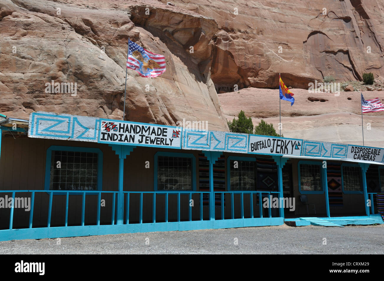 Indian Village Trading Post along Old Route 66, on Arizona and New