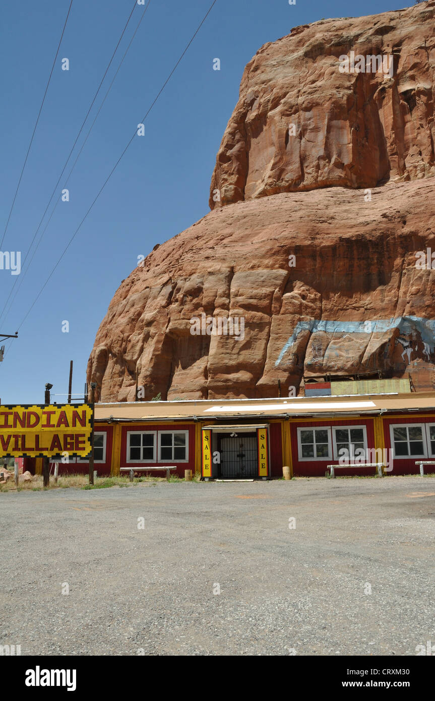 Indian Village Trading Post along Old Route 66, on Arizona and New