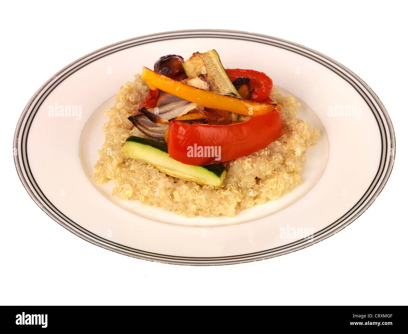 Roasted Vegetables with Quinoa Stock Photo Alamy