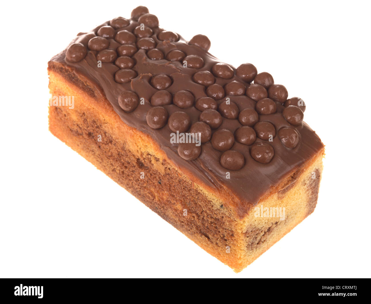 Chocolate Madeira Marble Loaf Cake Stock Photo