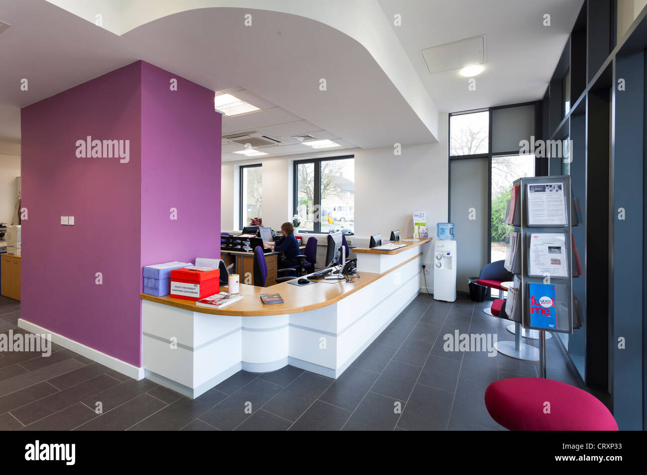 Abingdon & Witney College reception Stock Photo Alamy