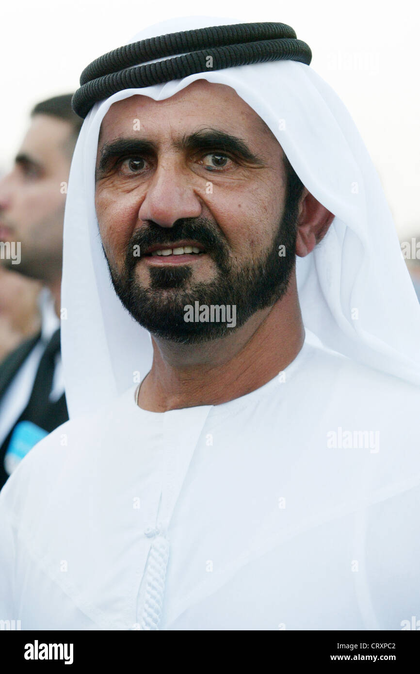 Sheikh Mohammed bin Rashid al Maktoum in portrait Stock Photo - Alamy