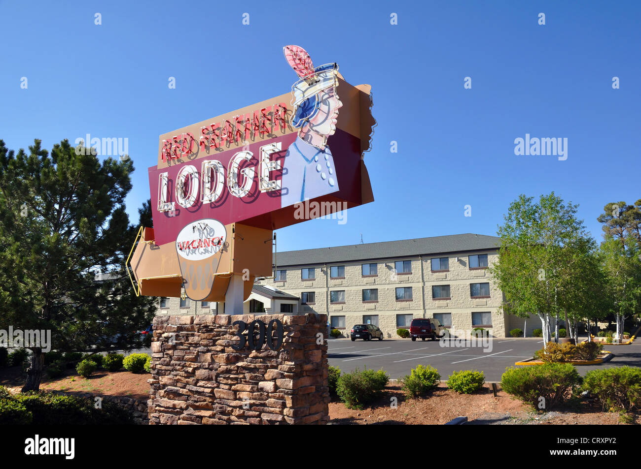 Red Feather lodge, Grand Canyon town, Arizona Stock Photo - Alamy