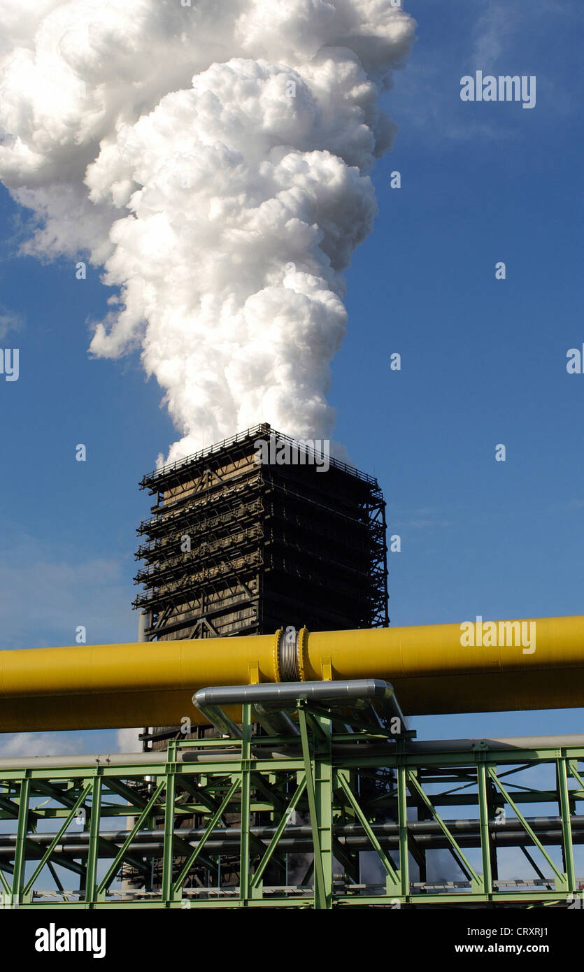 Industrial area in Duisburg Stock Photo