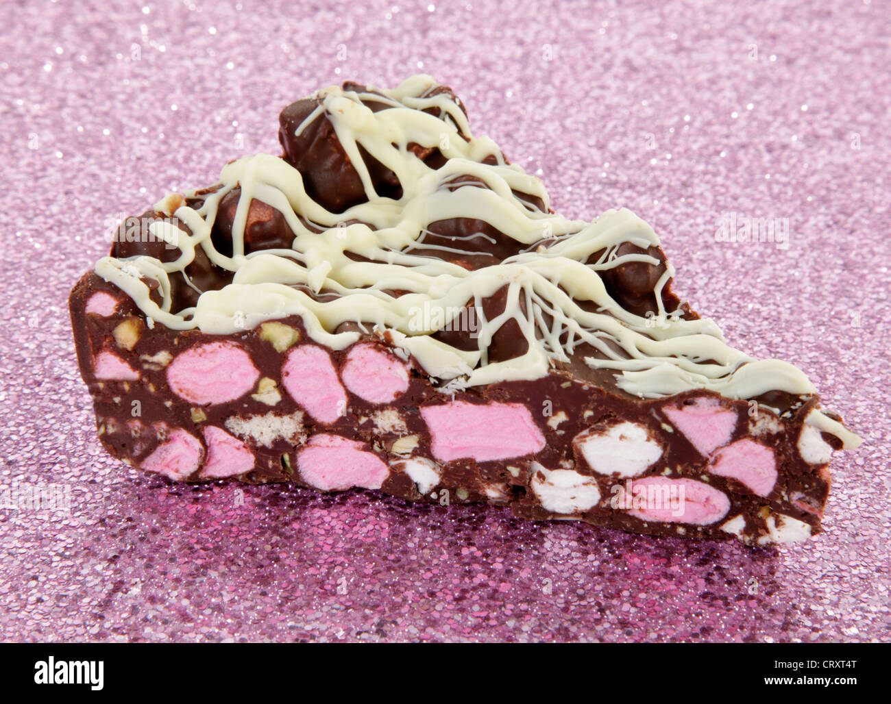 ROCKY ROAD PIE SLICE Stock Photo Alamy