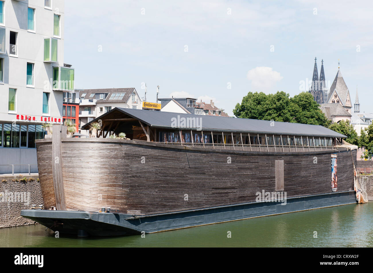 Exterior of Noah's Ark relligious tourist attraction in Rheinauhafen district of Cologne Germany Stock Photo