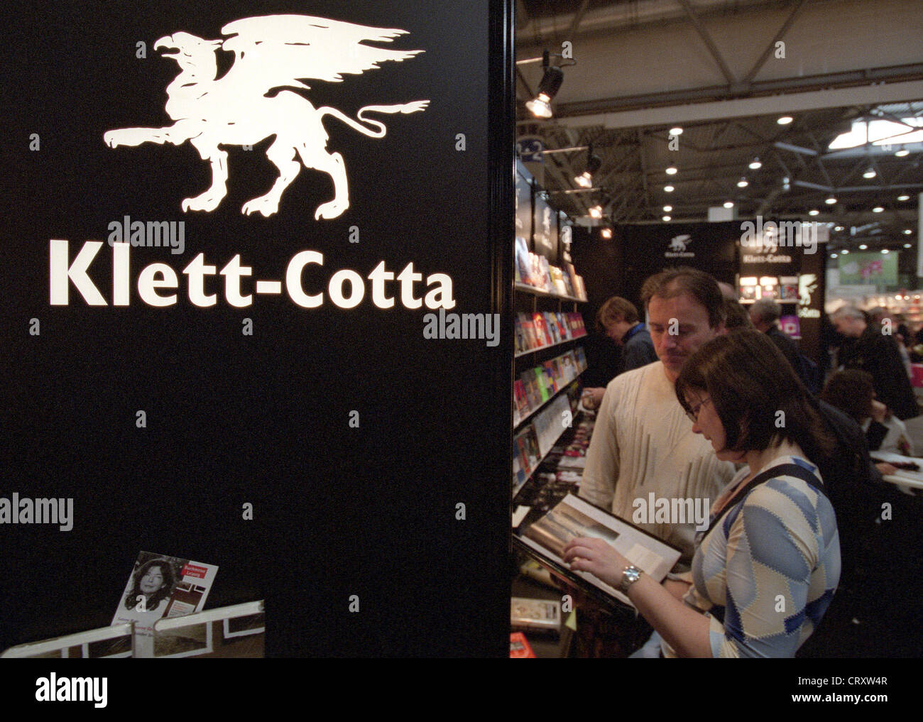 Leipzig Book Fair, publisher Klett Cotta Stock Photo
