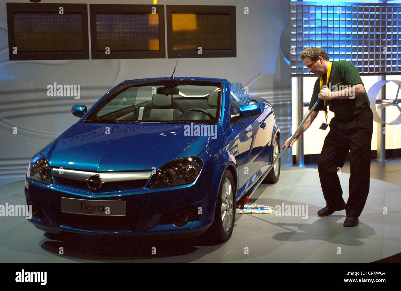 Leipzig Motor Show, Opel Tigra Stock Photo