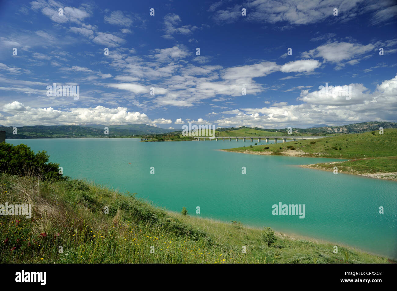 italy, basilicata, sinni valley, senise lake Stock Photo