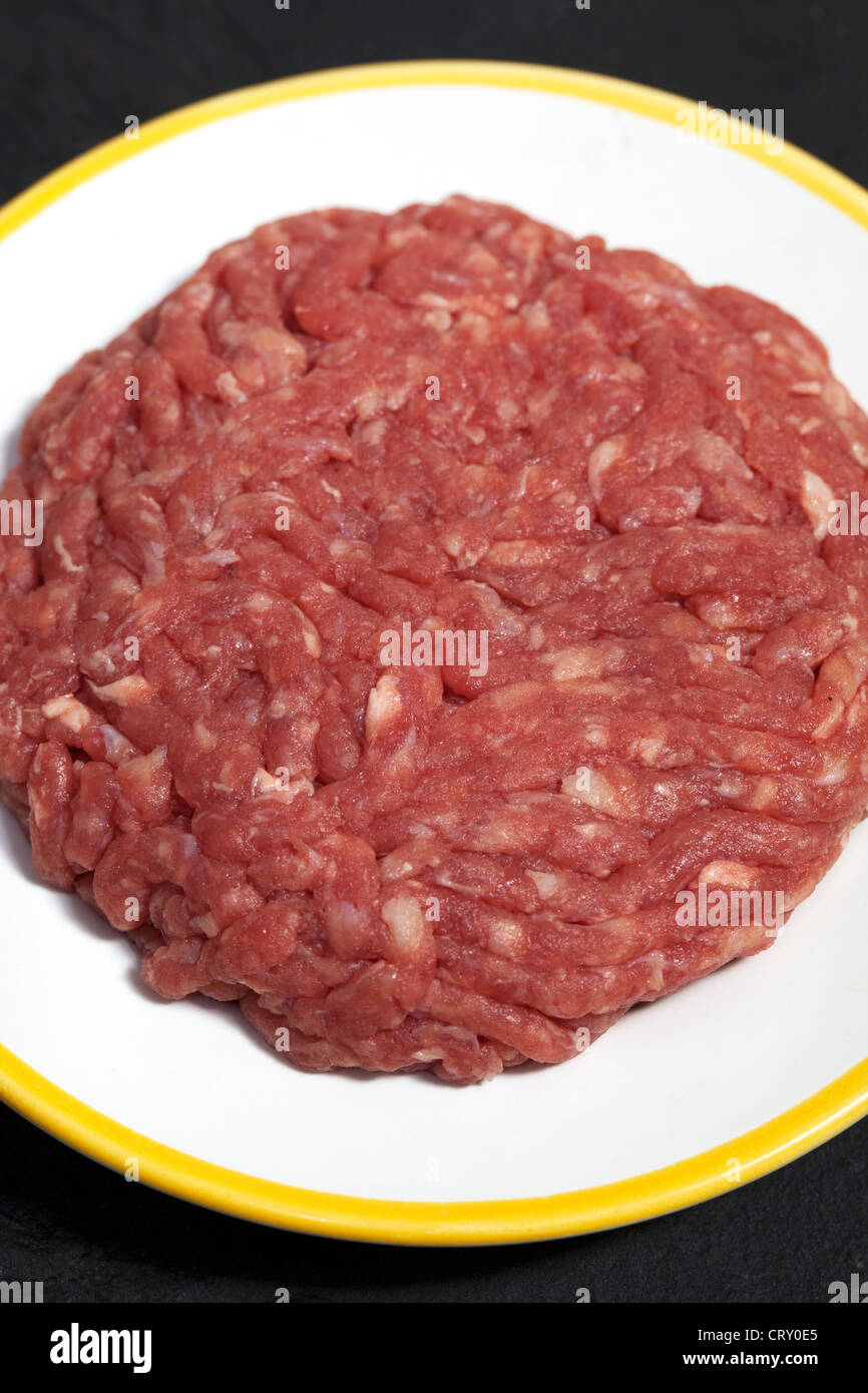 Raw Hamburger Minced Meat Stock Photo