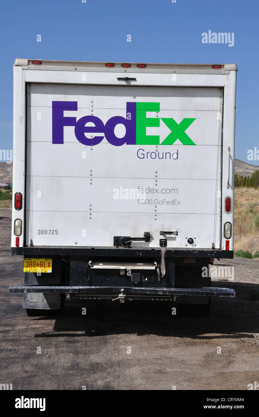 FedEx truck, USA Stock Photo