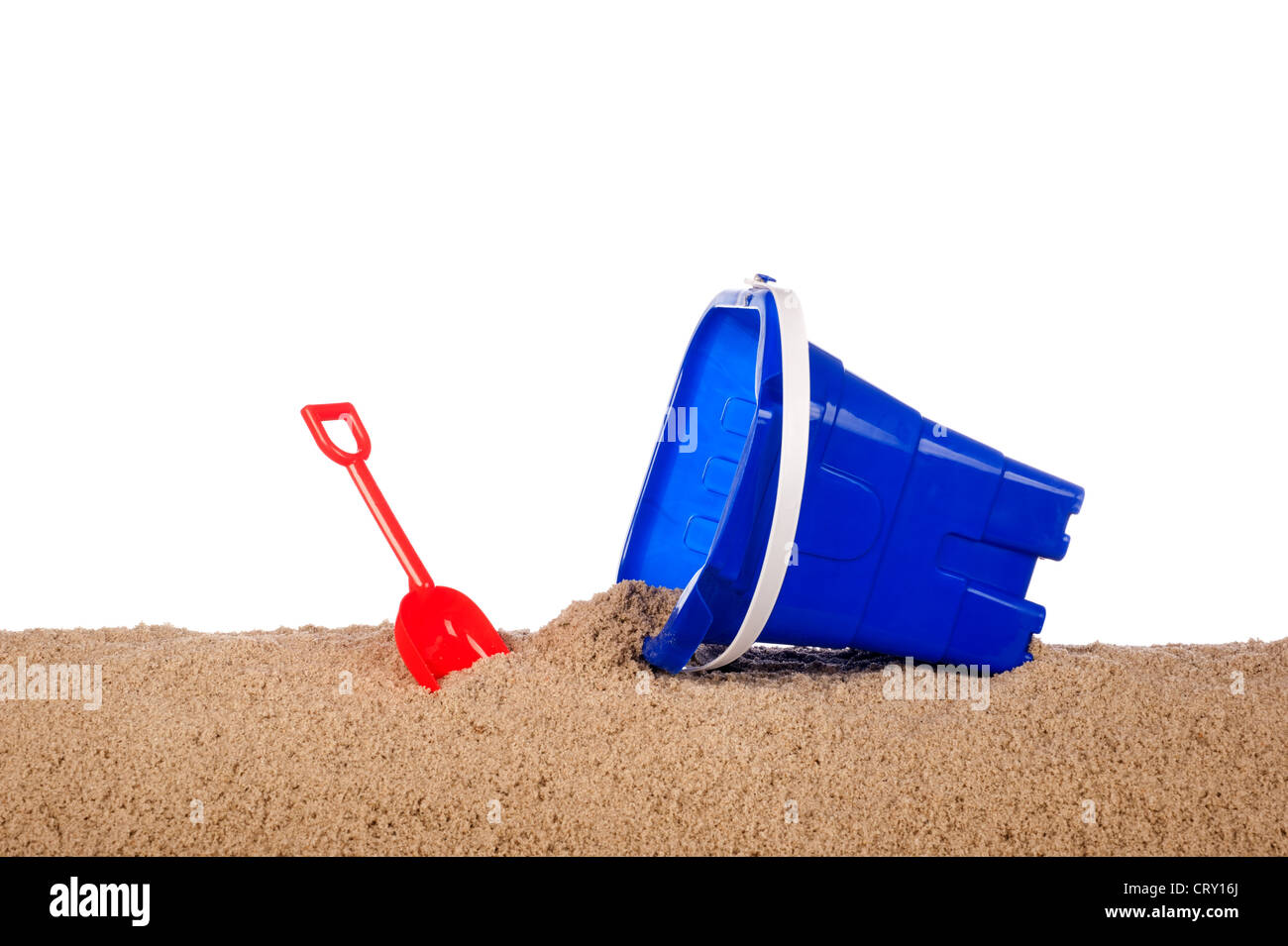 blue beach bucket