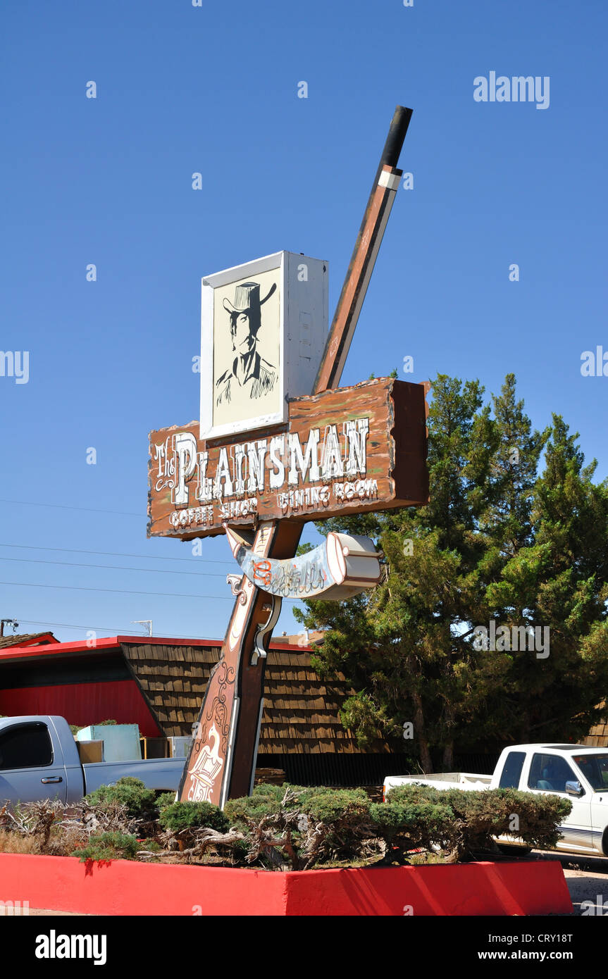 The Plainsman Restaurant in Holbrook, Arizona a town along the