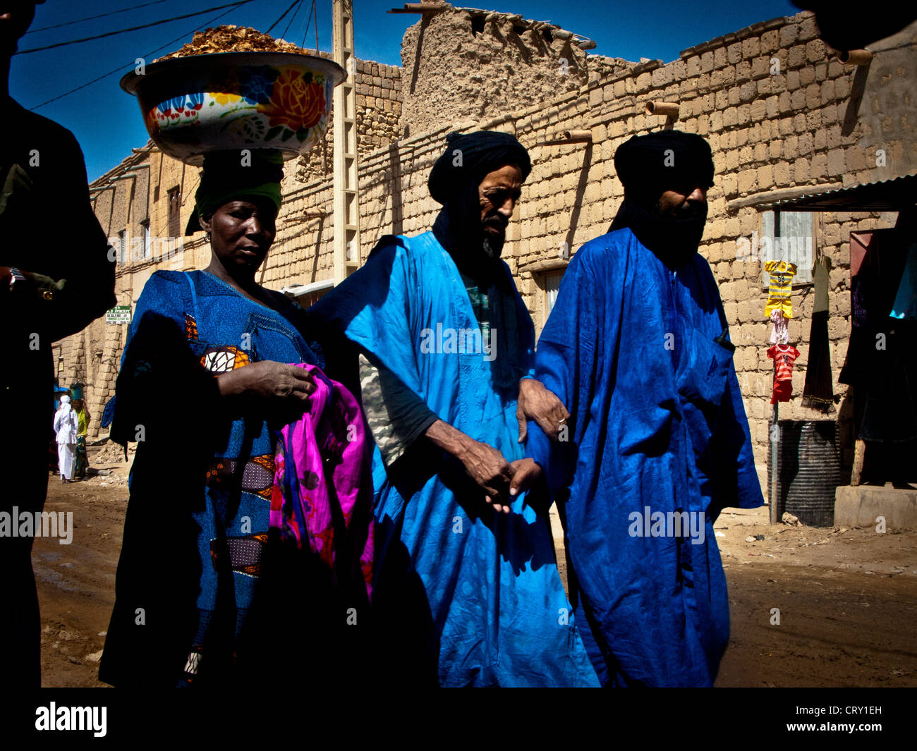 Tuareg's in Timbuktu, Mali . Western Africa. Stock Photo