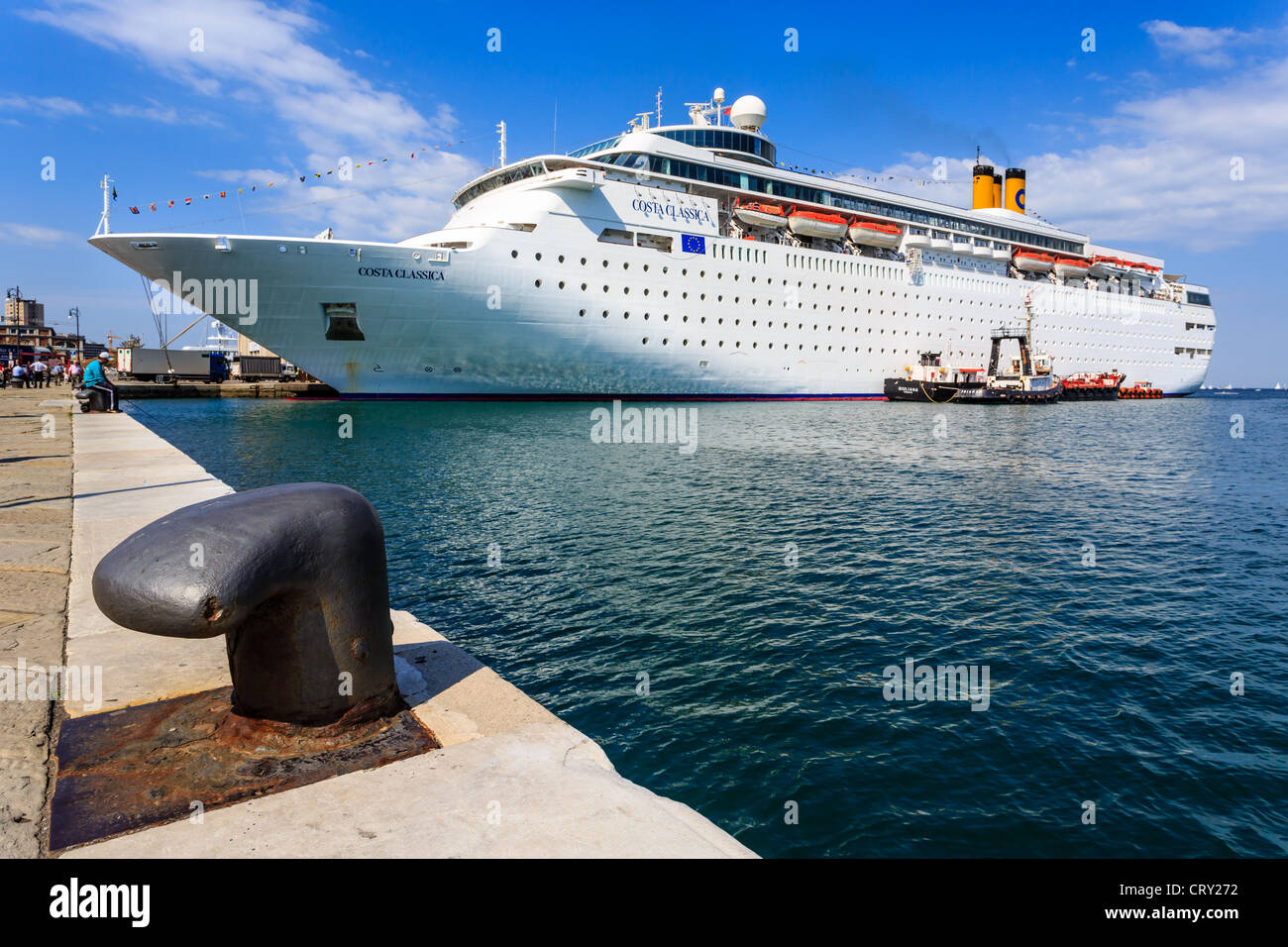 Cruse ship Costa Classica in the harbor of Trieste, Friuli-Venezia Giulia, Italy Stock Photo
