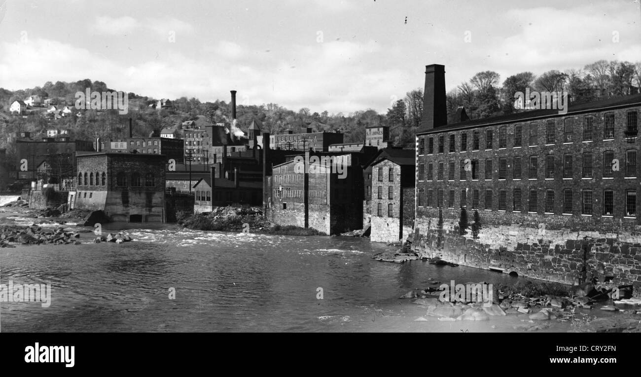 Mills of Little Falls, NY, October, 1941, by John Collier Jr Stock Photo