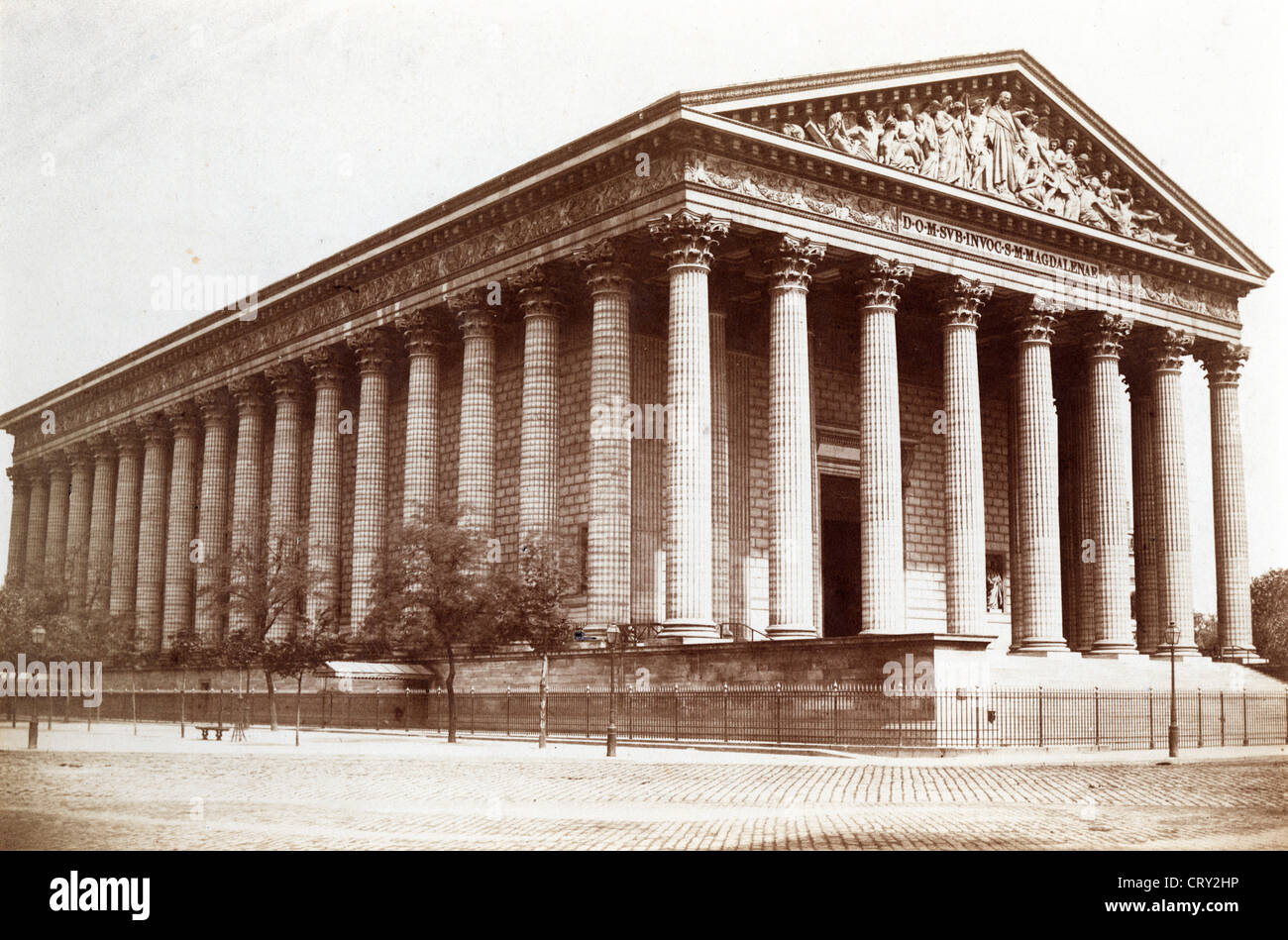 Église de la Madeleine, Paris, ca 1860, by Edouard Baldus Stock Photo