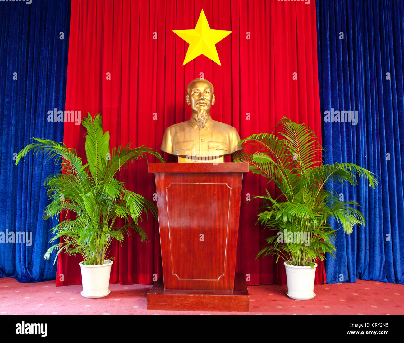 statue of ho chi minh in hanoi vietnam Stock Photo