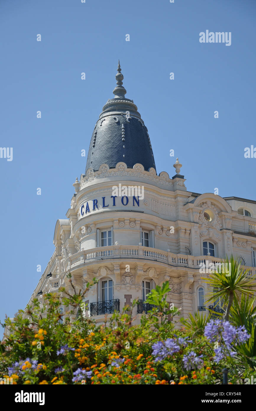 l’InterContinental Carlton, Boulevard de la Croisette, Cannes, Côte d'Azur, Alpes-Maritimes, Provence-Alpes-Côte d'Azur, France Stock Photo