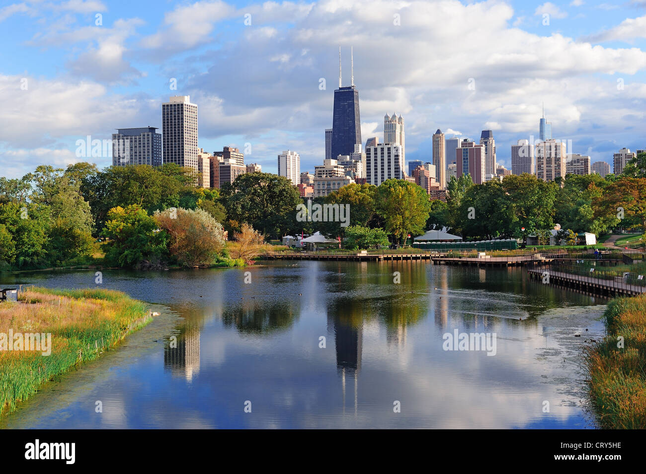 Chicago skyline viewed over hi-res stock photography and images - Alamy