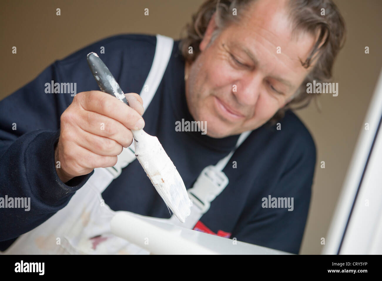 House painter painting Stock Photo