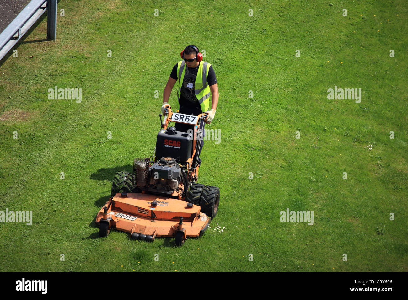 Lawn mower safety hi-res stock photography and images - Alamy