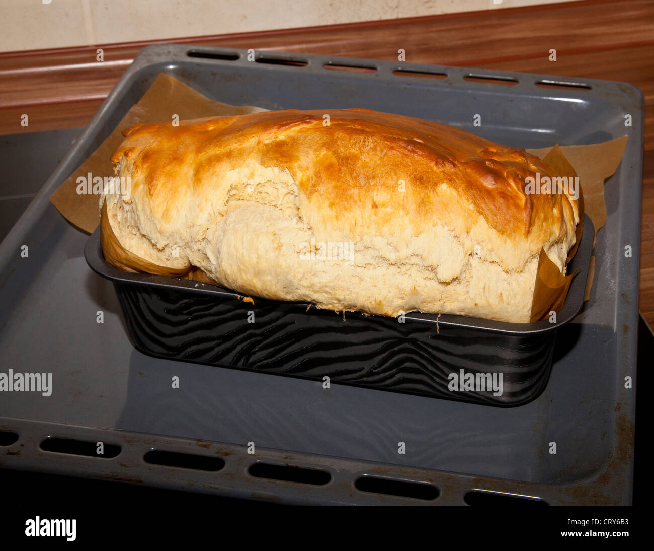 Baking bread Stock Photo