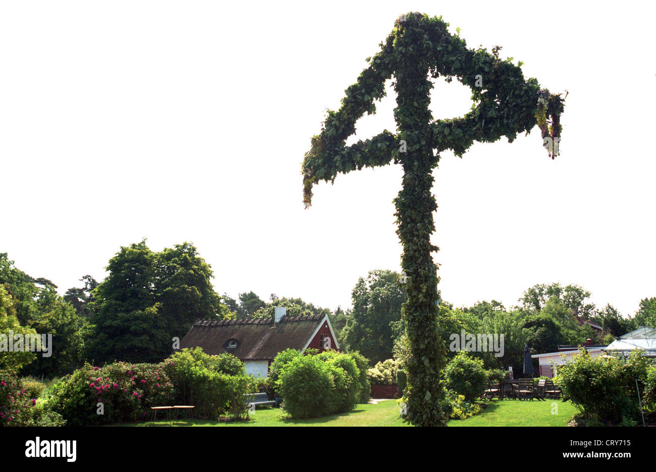 Midsummer Sweden Celebration High Resolution Stock Photography and