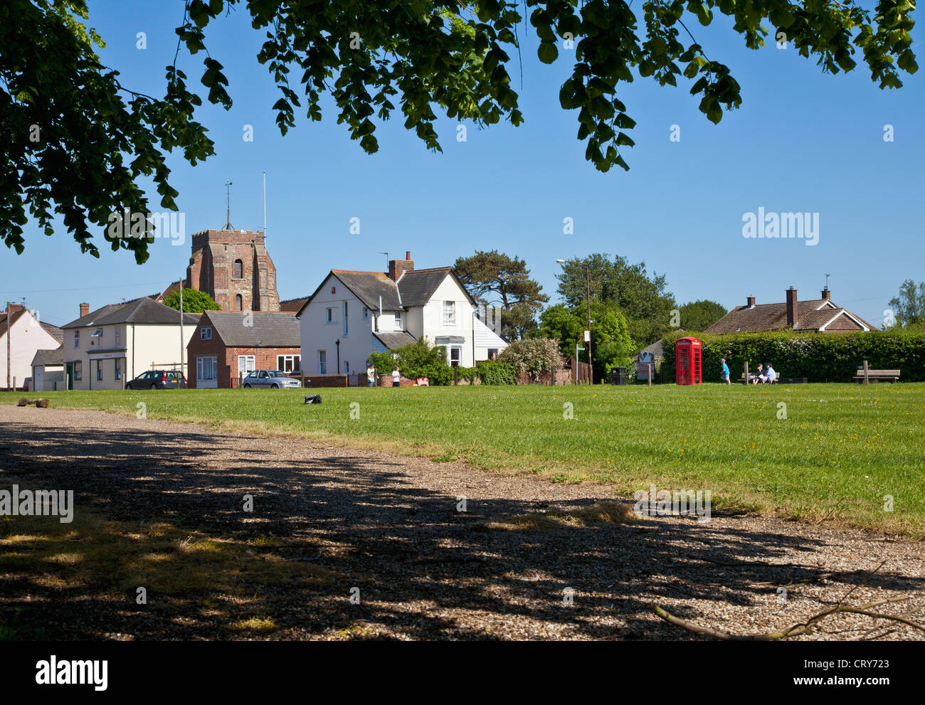 St Osyth village green Stock Photo Alamy