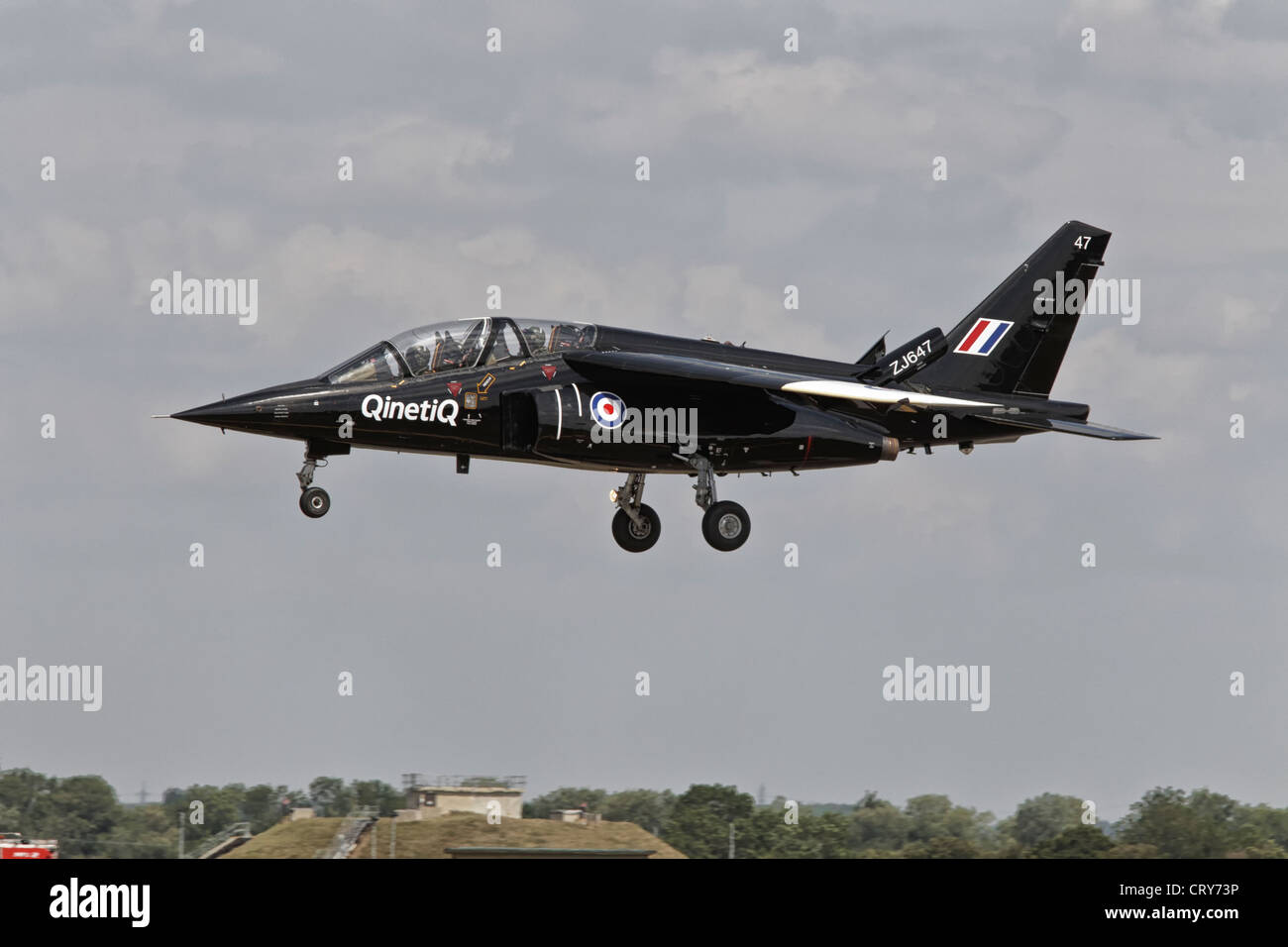 Dassualt Dornier Alpha Jet advanced trainer of the RAF/ MOD Qinetiq Stock Photo