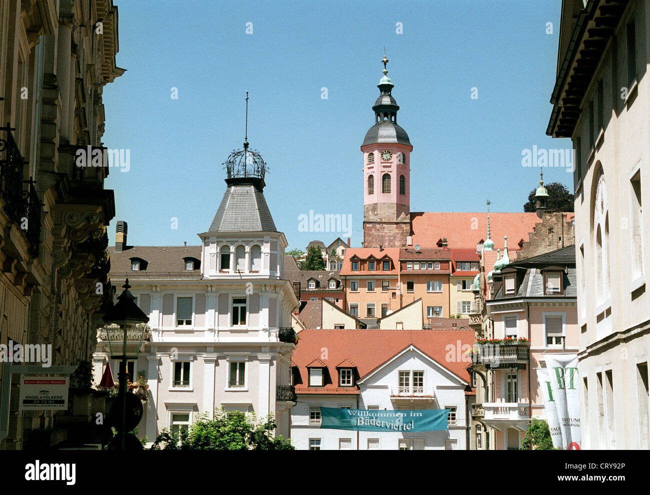 View Of The Historic Center Of Baden Baden Stock Photo Alamy